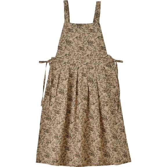 vlrwzc Cotton Printing Cross Back Apron Pinafore Dress for Kitchen Baking Gardening