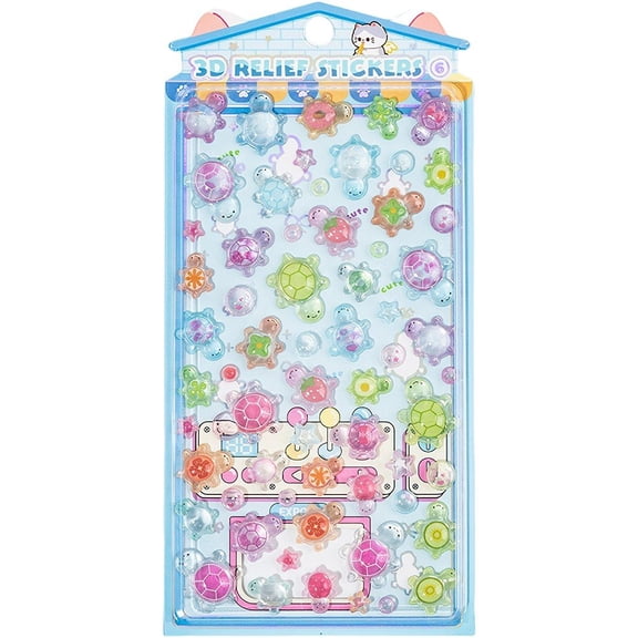 vlrwzc Cute 3D Puffy Stickers Cartoon Tiny DIY Stickers Decals for Scrapbooks Laptops Water Bottles Journals Planner Phone Case Decoration