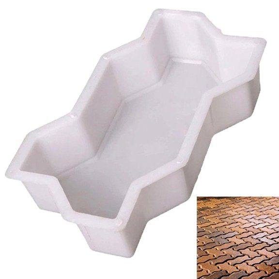 vlrwzc DIY Paving Concrete Plastic Mould Wave-Shaped Stepping Stone Molds Stones Slabs Garden Driveway Pavement Mold Patio Path Walk Maker
