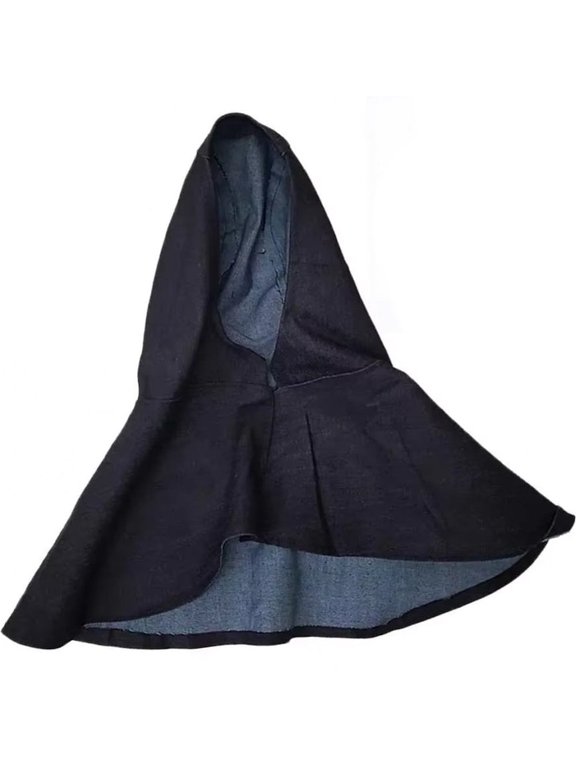 Denim Welding Hood Flame Retardant Neck Cover Protective Headgear Hat for Workshop Welders Indoor Welding Protection