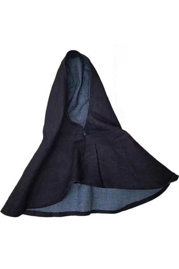 Denim Welding Hood Flame Retardant Neck Cover Protective Headgear Hat for Workshop Welders Indoor Welding Protection