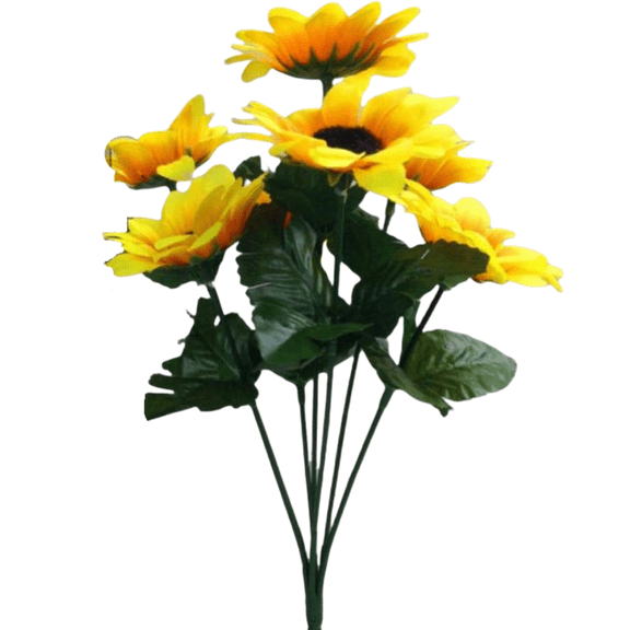 vlrwzc Dried Flowers sunflowers artificial Plastic Heads Home Party Decorations Props 1 Bouquet girasoles decoracion