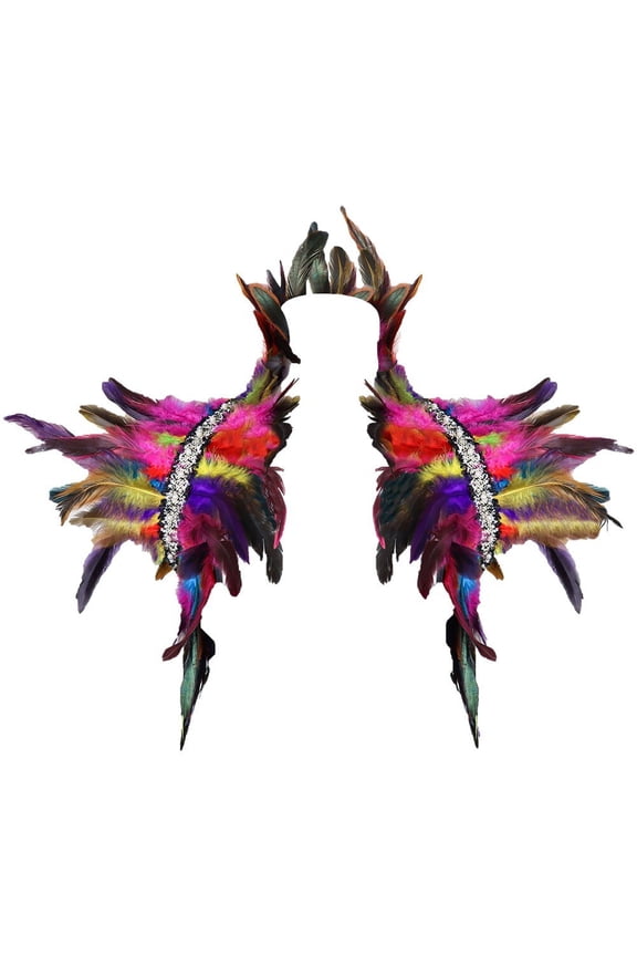 Feather Shawl Cloak Feather Vest Fake Collar Scarf Anime Shawl Shrug Collar Accessories