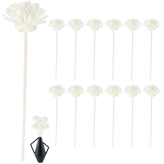 vlrwzc Fiber Diffuser Replacement Sticks 12pcs Simulated Flower Shaped Aroma Sticks Fragrance Diffuser Stick Replacement Refill Sticks