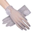 thumbnail image 1 of vlrwzc Gray Women's Floral Lace UV Protection Gloves Touchscreen Elegant Sun Gloves, 1 of 7