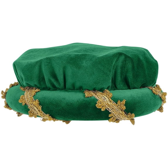 vlrwzc Green Renaissance Beret Hat Medieval Themed Event Headwear