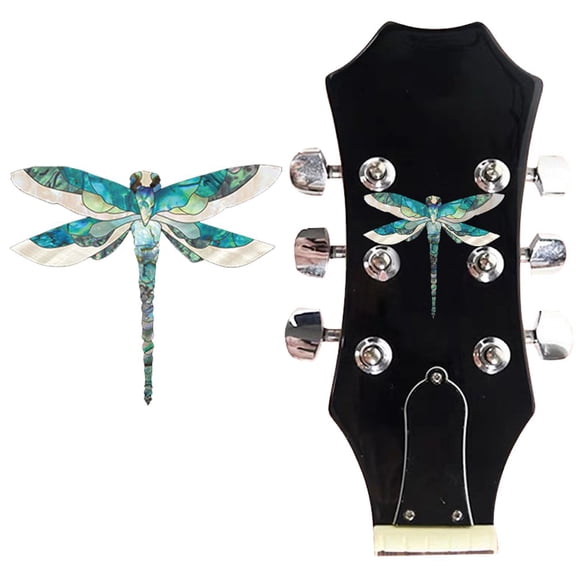 vlrwzc Guitar Neck Fretboard Stickers Guitar Headstock Decals DIY Inlay Stickers Markers for Bass Acoustic Guitar Electric Guitar