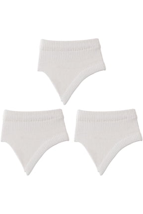 Half Socks for Women - Open Toe Half Socks Cotton Peep Toe Invisible Toe Topper Socks for Mule Flip Flop Clogs Slide Slipper Liner Sock - 3 Pair