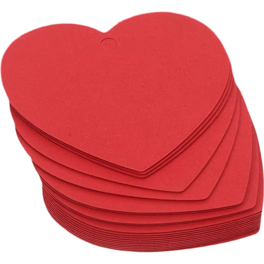 Swag Labels vlrwzc Heart Cutouts Paper Hearts Label 100pcs Heart Shaped Cards Blank ...
