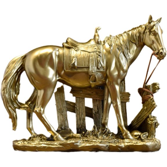 vlrwzc Horse Statue Desktop Horse Ornament Horse Animal Figurine Collectible Micro Sculpture for Home, Office Decoration