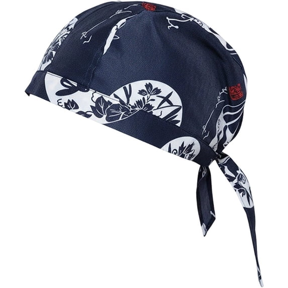 vlrwzc Japanese Style Chef Bandana Hat Adjustable Cotton Work Cap for Sushi Restaurants