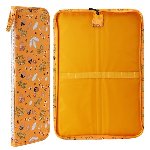 vlrwzc Knitting Needle Case, Knitting Needle Holder Case, Soft Knitting Pins Case 40 cm, Knitting Pin Storage Case for Long Needles