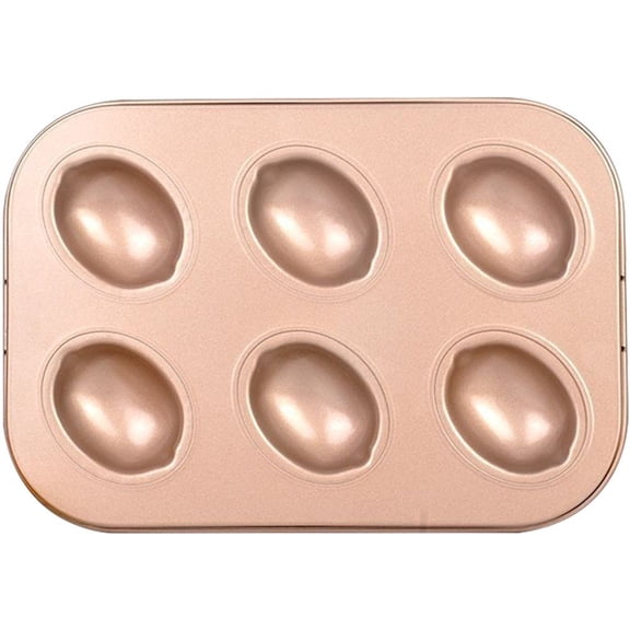 vlrwzc Lemon Shaped Non Stick Cake Mold 6 Cavity Mini Cake Pan Carbon Steel Mould DIY Cake Baking Pan Home Use Baking Tools