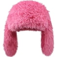 thumbnail image 1 of vlrwzc Long Ear Plush Hat Cartoon Animal Cap Rabbit Ears Plush Beanie Hat Women Winter Warm Hat Protective Ear Cold Hat, 1 of 7