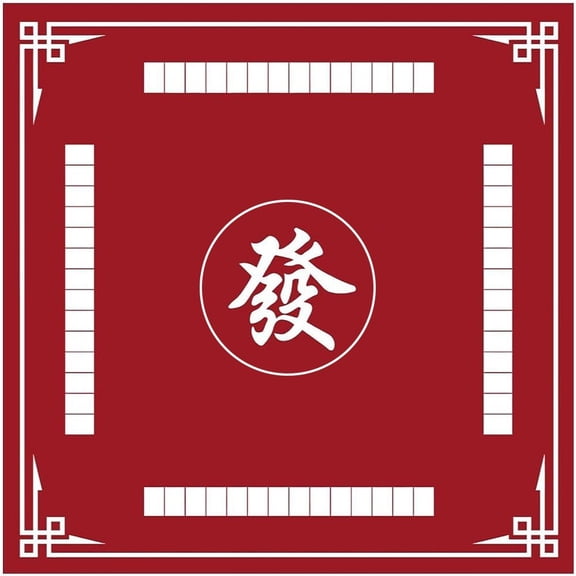 vlrwzc Mahjong Mat, Anti Slip and Noise Reduction Table Cover for Mahjong, Poker, Card Games, Dominoes, Board Games, Slip Resistant Mat