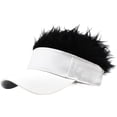 thumbnail image 1 of vlrwzc Men Adjustable Wig Baseball Hat with Spiked Fake Hair Men Women Casual Concise Sunshade Adjustable Sun Visor Baseball Cap, 1 of 7