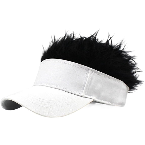 vlrwzc Men Adjustable Wig Baseball Hat with Spiked Fake Hair Men Women Casual Concise Sunshade Adjustable Sun Visor Baseball Cap