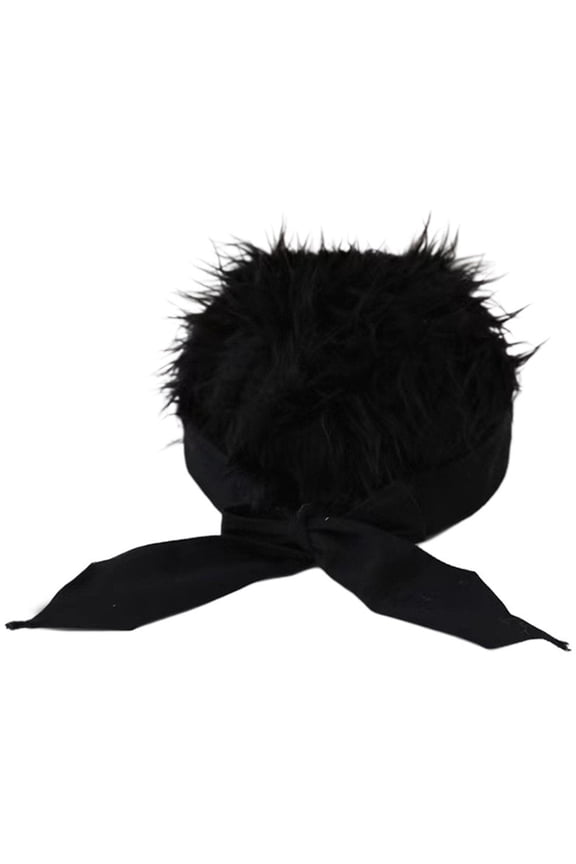 Men Artificial Wig Hat, Short Hair Wig Headband Simulation Wig Cap Men's Landlord Brimless Cap Hip-hop Headwear for Outdoor