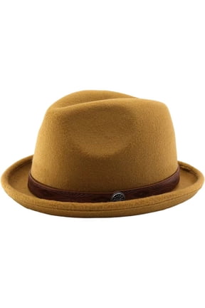 Men's Fedora Hat, Classic Plaid Jazz Hat for Festivals and Outdoor Activities