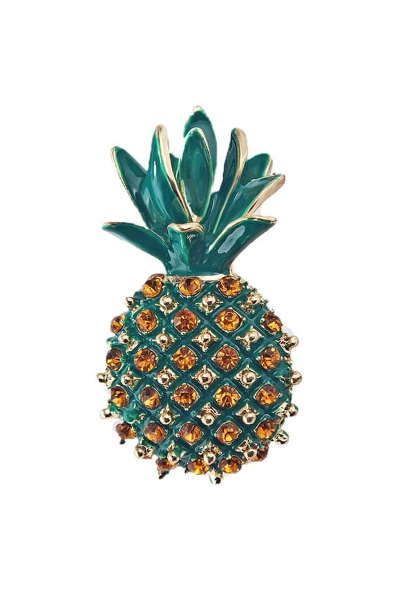 Metal Enamel Pin Badge Brooch Fruits Brooch Pins Pineapple Brooches