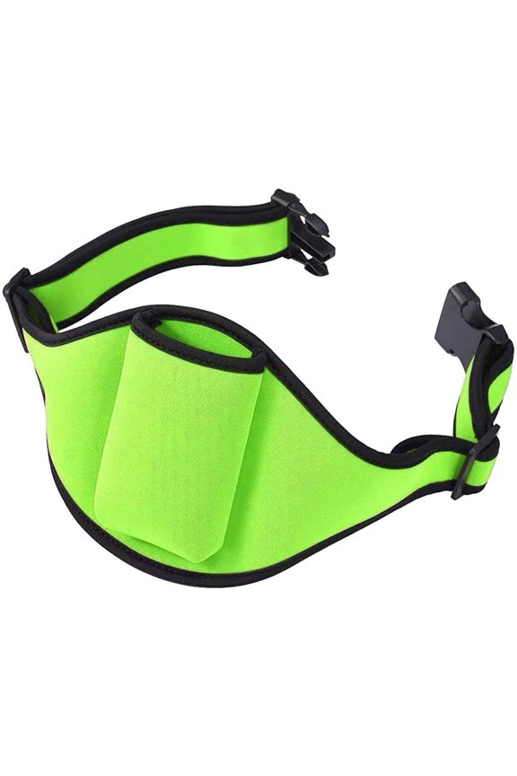 Mic Belt with Anti Dropping Strap, Microphone Carrier Pouch Adjustable Sweat Absorbent Belt Waistband Bag for Vertical Mic Fitness Teacher Speaker Theatre