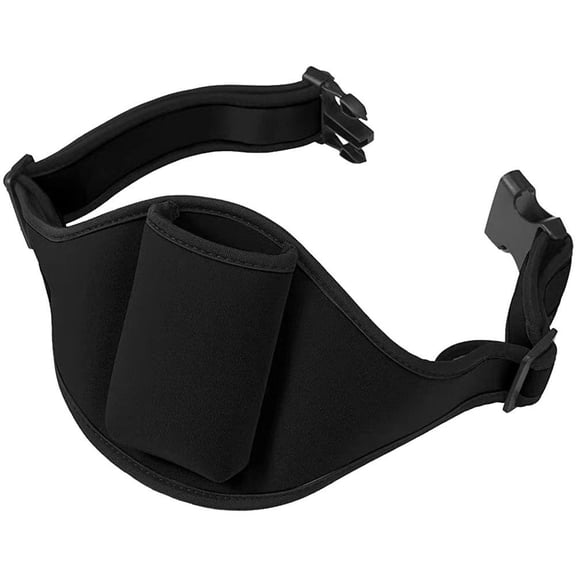 vlrwzc Mic Belt with Anti Dropping Strap, Microphone Carrier Pouch Adjustable Sweat Absorbent Belt Waistband Bag for Vertical Mic Fitness Teacher Speaker Theatre