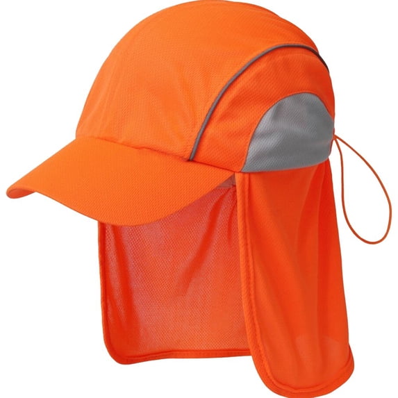 vlrwzc Outdoor Sun Hat for Men Women Summer Breathable Wide Brim Reflective Fishing Hat with Neck Flap High Visibility Legionnaires Cap