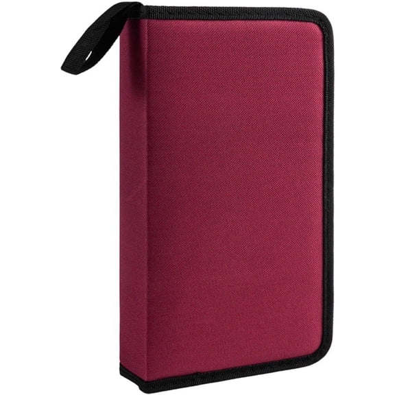 vlrwzc Oxford Cloth DVD Case, 80 Capacity CD Case Holder Storage Organizer Portable CD Wallet Disc Carry Case Hard Protective Disc Wallet for Car/Home/Travel