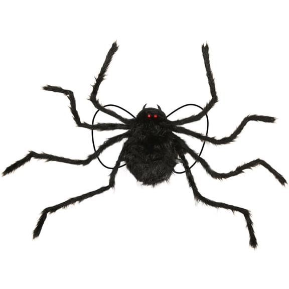 vlrwzc Plush Spider Backpack Halloween Trick or Treat Candy Bag Horror Funny Party Carry Pouch