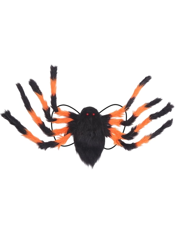 Plush Spider Backpack Halloween Trick or Treat Candy Pouch Horror Themed Party Carry Bag