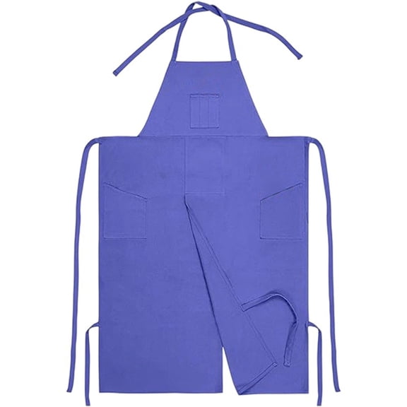 vlrwzc Pottery Apron Large Pockets Split Leg Adjustable Artist Painting Apron for Ceramic