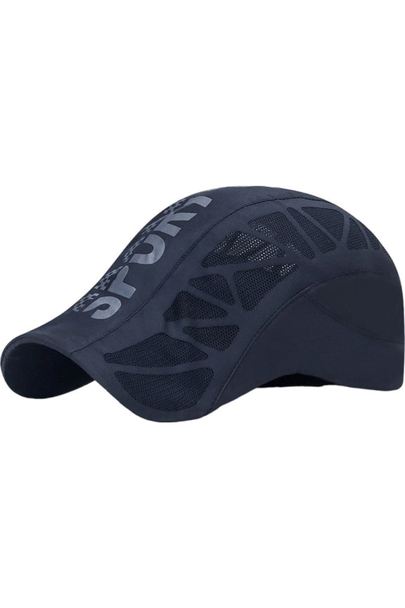 Quick Dry Baseball Cap Flat Cap for Men Newsboy Hat Summer Mesh Sun Visor Hats UV Sun Protection Breathable Lightweight