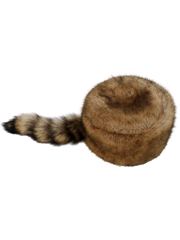 Raccoon Tail Cap Windproof Cap Russian Winter Ski Hat Warm Thick Plush Cap Classic Raccoon Hat for Men Women