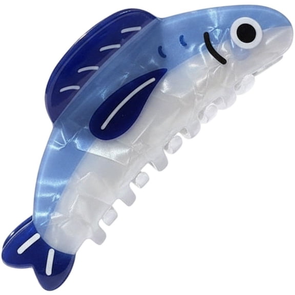 vlrwzc Sardine Fish Hair Claw Clip Plastic Shark Clip Ocean Animal Hair Clamps Grab Fashion Cute Women Hair Accessories