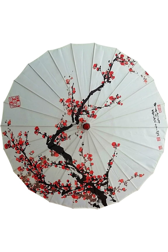Silk Cloth Umbrellas Sun Protection Paper Parasols Handmade Oiled Paper Umbrella Chinese Art Classical Dance Umbrella
