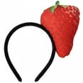 thumbnail image 1 of vlrwzc Simulated Food Hair Hoop Funny Kawaii Fruit Vegetable Headwear Novelty Strawberry Fancy Dress Hair Bands for Halloween Party, 1 of 7