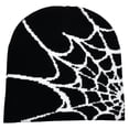 thumbnail image 1 of vlrwzc Spider Web Beanie Hat Wool Knitted Hat Y2K Street Beanie for Men Women Winter Warm Beanie Fashion Hip Hop Skull Cap, 1 of 7
