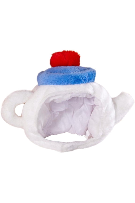 Teapot Hat Plush Tea Kettle Cap Novelty Headgear Headwear Photo Prop for Theme Party Supplies