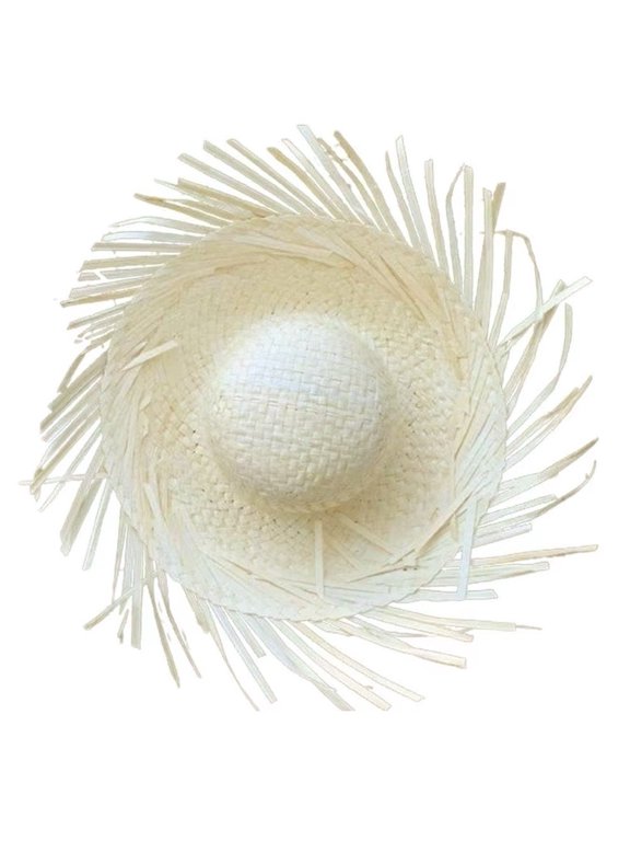 Trendy Mexicanos Straw Hat With Ripped Brim For Festivals Fiesta Summer Mexicanos Theme Party Colorful Straw Hat Fiesta Hats For Party