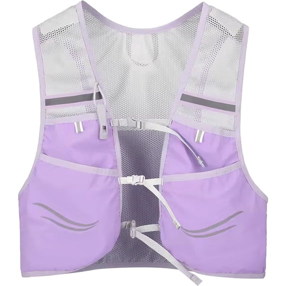 vlrwzc Unisex Ultralight Running Hydration Vest Backpack Reflective Marathon Trail Pack
