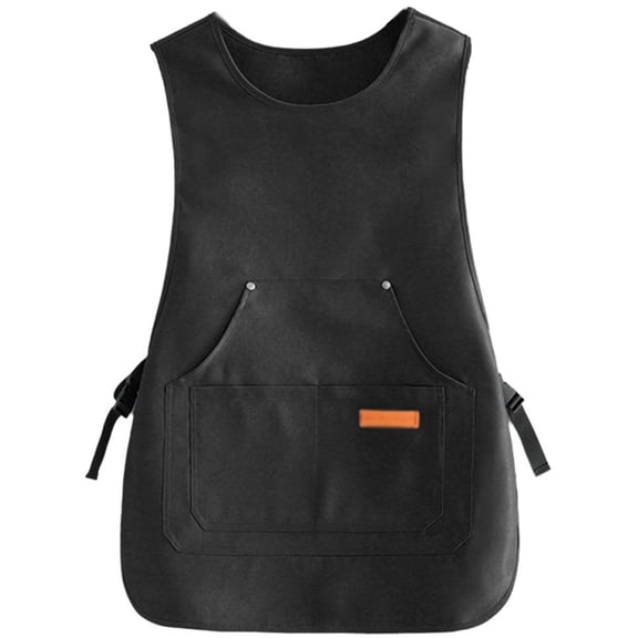 vlrwzc Vest Style Cooking Apron Canvas Stain-resistant Baking Overalls Multiple Pockets Chef Aprons Kitchen Accessories