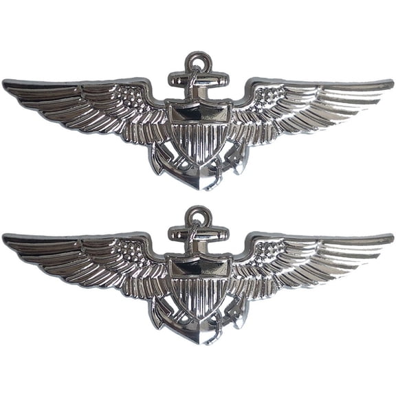 vlrwzc Vintage USAF Wings Military Pilot Metal Eagle Badge Classic Uniform Shirt Lapel Pin for Backpack Clothes Decoration