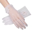 thumbnail image 1 of vlrwzc White Women's Floral Lace UV Protection Gloves Touchscreen Elegant Sun Gloves, 1 of 7