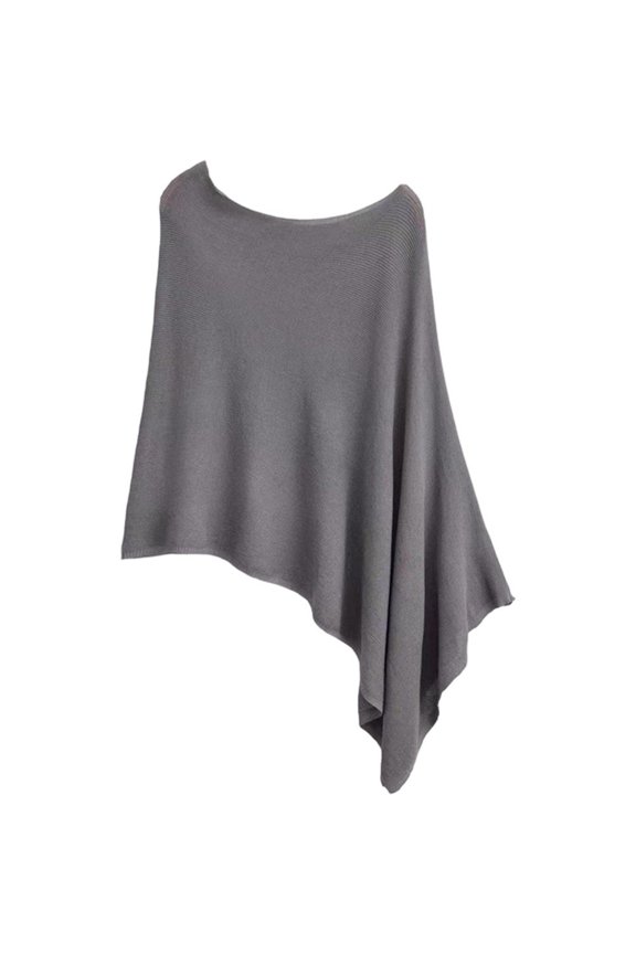 Women Loose Irregular Cape Shawl Thin Ice Silk Sun Protection Shawls Summer Beach Shrug Shawl Bolero Off Shoulder Mesh Sweater Cover Up