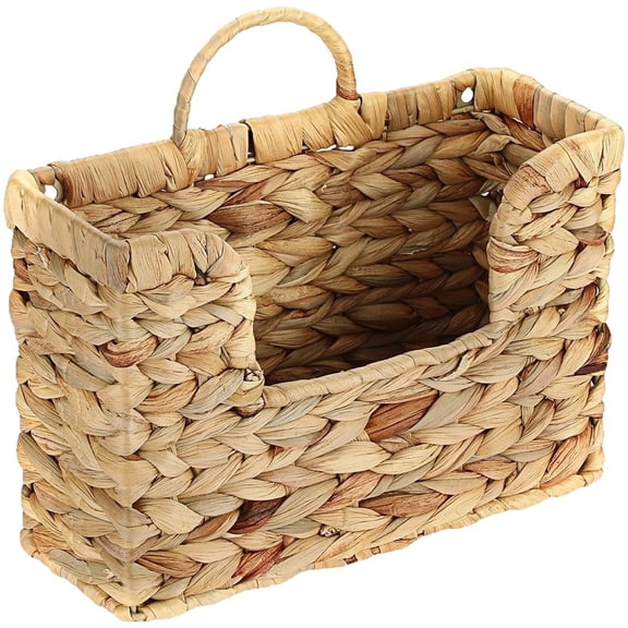 vlrwzc Woven Storage Basket,Organizer Trays, Paper Box,Vintage Bin for Bathroom, Kitchen,Vanity Countertop Table Shelf,Wall Hanging Basket