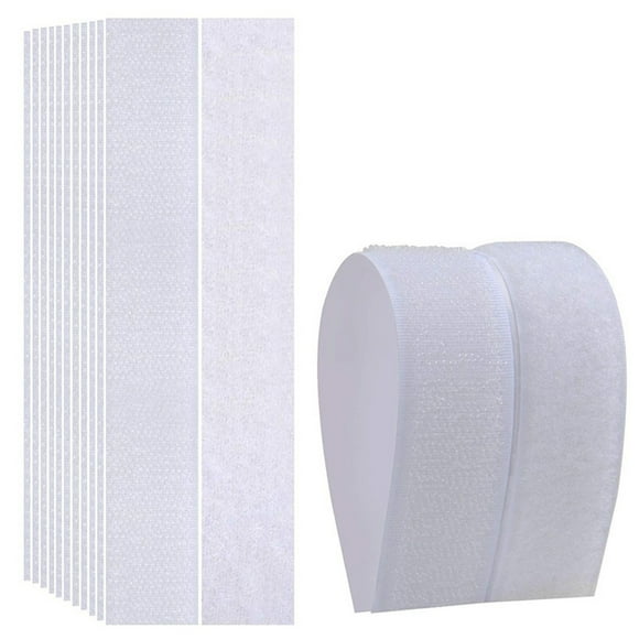 vnanda Adhesive Strips 50 Pairs of Heavy Duty Fasteners Tape Easy Installation Double-side Strong Back Adhesive Mounting Hook Loop Tape Nylon Tape