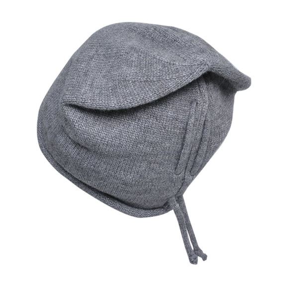 vnanda Adjustable Drawstring Hat Women's Adjustable Drawstring Beanie Hat Super Soft Elastic Solid Color Cold-proof Winter Warm Hat Solid Color Beanie Hat