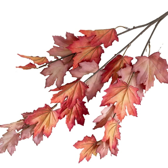 vnanda Artificial Maple Leaf Decoration Artificial Maple Leaf Vibrant Color Simulation Plant Exquisite Realistic Maple Leaf for Home Party for Room
