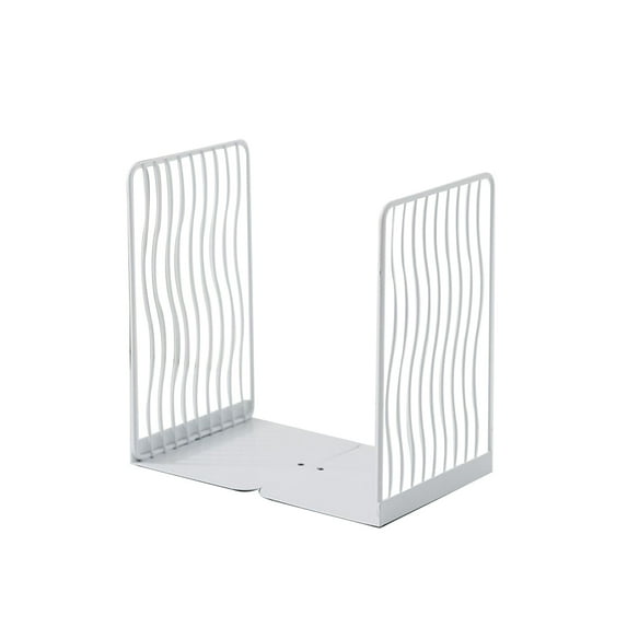 vnanda Book Stand 1 Pair Hollow Metal Book Clip Stand Simple Desktop Reading Bookcase Office Desktop Storage Student Learning Book Holder Non-deformable Book