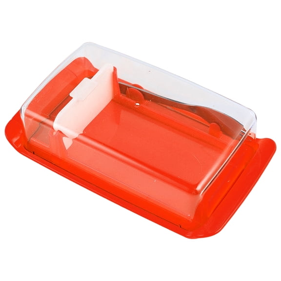 vnanda Butter Container with Cutter Butter Storage Box with Lid Cutter Spoon Food Grade Freshness-keeping Refrigerator Cheese Food Container Holder Kitchen
